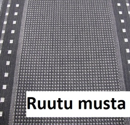 [RUUTU8050MUSTA] Kynnysmatto Ruutu musta