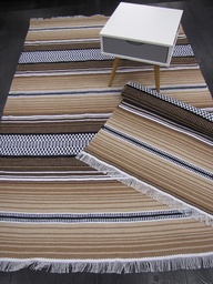 [MAIJA80200RUSKEA] Elina puuvillamatto ruskea 80x200 cm