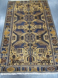 [BELUCH82133ABU] Beluch käsinsolmittu villamatto 82x133 cm
