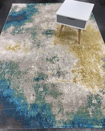 [PATINA41040500160230BETUVI] Tiroli nukkamatto beige/turkoosi/vihreä 160x230 cm