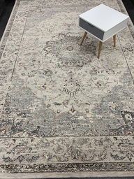 [573799295200290GR] Savona nukkamatto greyge-sini medaljonki 200x290 cm