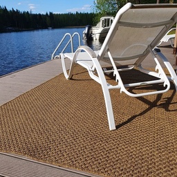 [KIARAH120RUS] Kiara sileäksi kudottu matto sisalväri