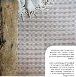 Lumia puuvilla-paperinarumatto vaaleanharmaa