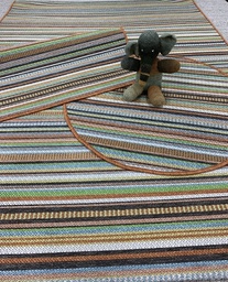 Toscana matto raita värikäs