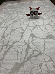 [9110316464] Origami viskoosimatto vaalea 160x230 cm