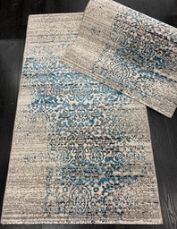 [410150080140BETUR] Patina nukkamatto beige-turkoosi 80x140 cm