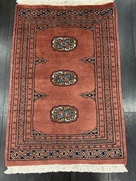 [BOKHARA6291TERRAC] Bokhara 3 ply käsinsolmittu villamatto 62x91 cm terrracotta