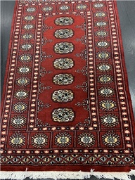 [36678124BOKPUN] Bokhara käsinsolmittu punainen 78x124 cm