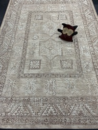 Kushan villa-juuttimatto beige kuviollinen
