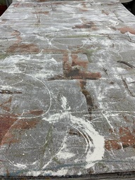 [638998270200290HARVÄR] Plaza nukkamatto Spiral harmaa-värikäs 200x290 cm