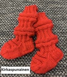 Junasukat - vauvan punainen sarja