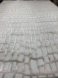 Genova viskoosimatto harmaa kuvio