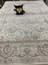 [9780186161160230BEIGE] Milano nukkamatto beige itämainen kuvio 160x230 cm