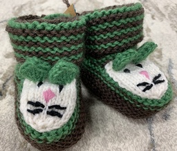 [RVHIIRITOSSUTRUSVIHREÄ] Hiiritossut vauvan ruskea-vihreä