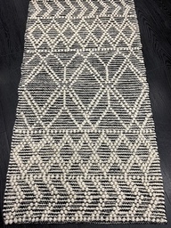 [VILLAGES62115MUSTA] Rakuuna villamatto 62x115 cm