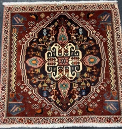 [15102615484476263PUN] Kashqhai käsinsolmittu villamatto 62x63 cm