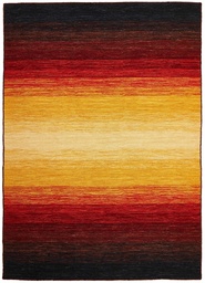 Sunrise kelim villamatto musta-terra