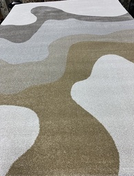 [340726191160230KULTA] Piazza nukkamatto Waves harmaa-kulta