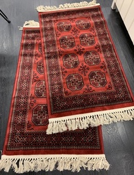 [961555161665110PUN] Beluchi viskoosimatto punainen 65x110 cm