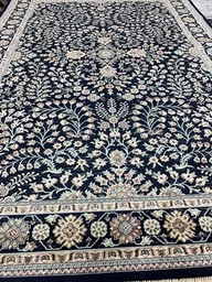 Savoy viskoosimatto Paisley sininen