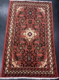 [143282549684864104TERRA] Hosseinabad käsinsolmittu 64x104 cm
