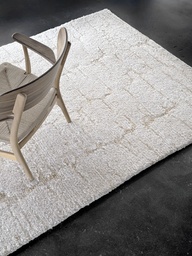 [MT112657200300VAALEA] Amber käsinsolmittu villamatto vaalea