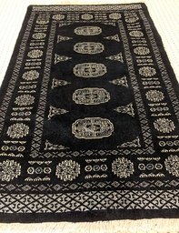 [147041487377125MUSTA] Bokhara 3 ply musta 77x125 cm