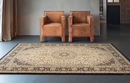 [7252100200300S] Diamond villamatto sininen medaljonki 200x300 cm